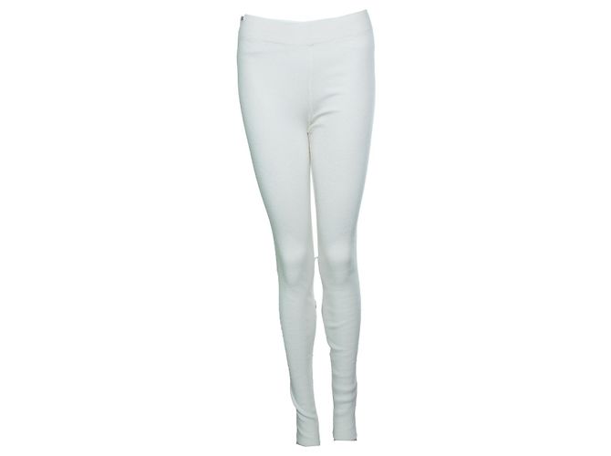 Autre Marque Cachemira extrema, legging blanca Blanco