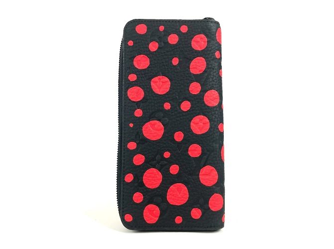 Carteira Zippy Monogram Empreinte Louis Vuitton Preto Vermelho