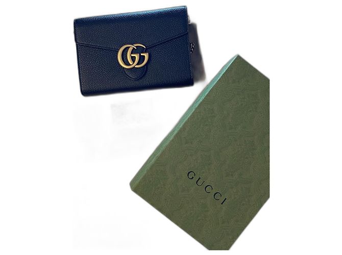 Bolso de hombro Gucci Marmont Negro