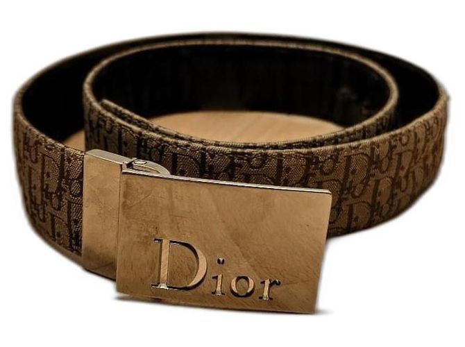 Dior Reversible Brown Leather Belt 90 cm