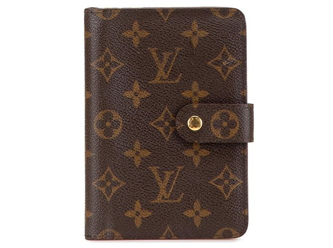 Louis Vuitton Monogram Porte Papier Bi-fold Wallet Brown