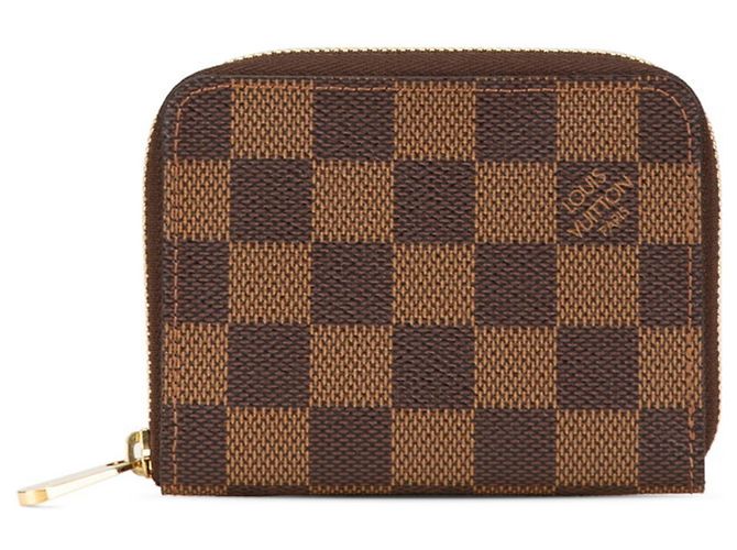 Portafoglio Zippy Damier Louis Vuitton Marrone