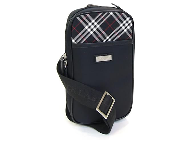 Burberry Black Label Body Bag Leather Nylon  ref.2139265