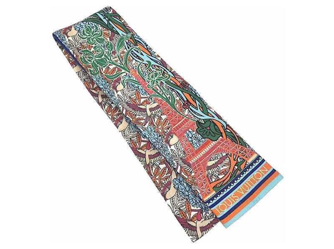 Louis Vuitton Bandeau M71479 Eiffel Tower Scarf Multiple colors Silk  ref.2139400