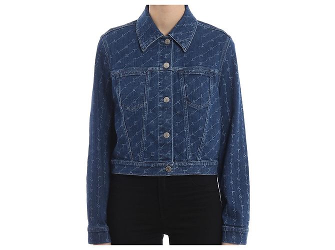 Stella Mc Cartney Giacca di denim monogramma Stella McCartney Blu navy