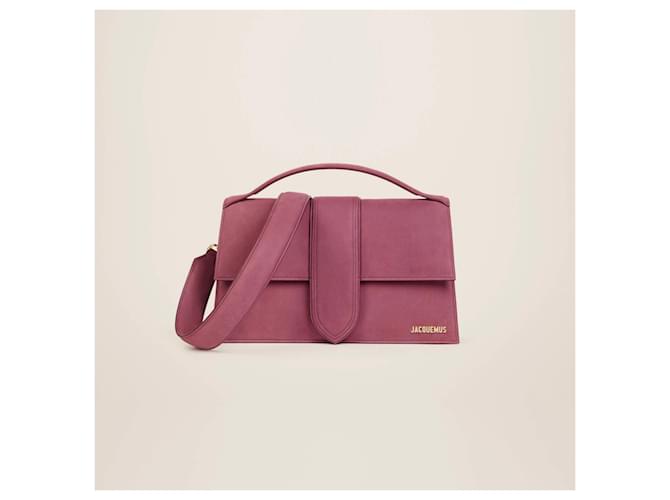 Jacquemus large Bambino bag Brown Suede  ref.2139593