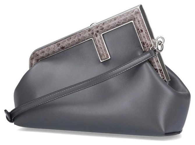 Fendi First Leather Bag Grey