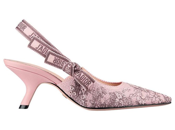 Escarpins Slingback Dior 38 Rose