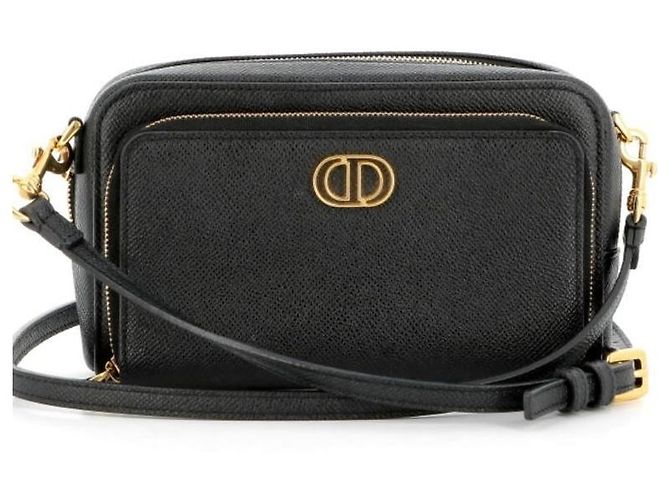 Borsa Dior Caro in pelle caviar nera Nero