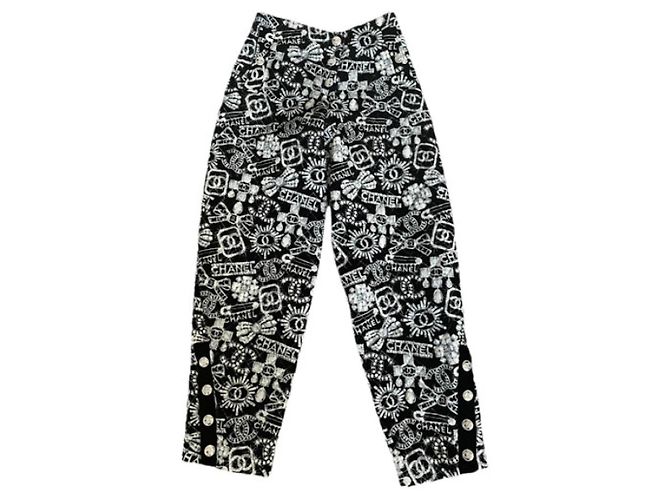 Chanel Karottenhose 34 Schwarz