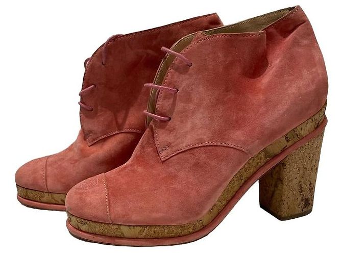 Chanel 40 ankle boots  Pink