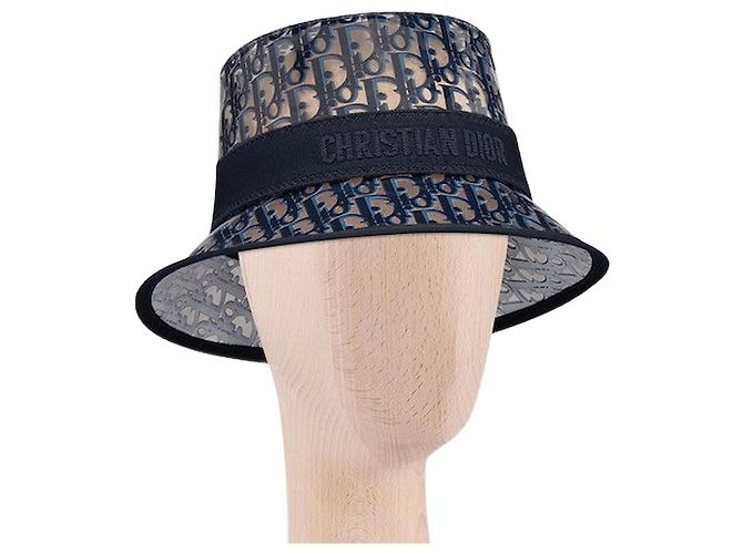 Cappello Bob Dior Oblique Blu Navy