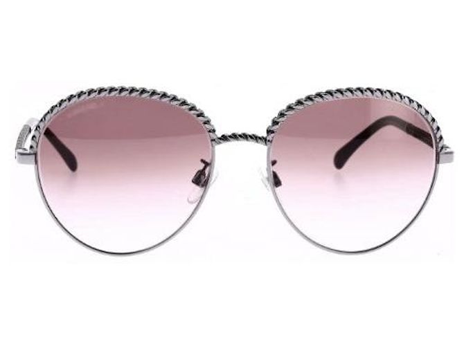 Gafas de sol de metal Bordeaux Chanel Burdeos