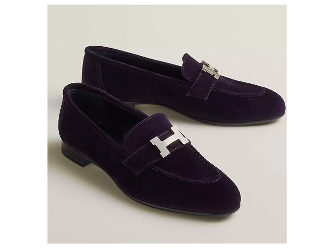 Hermès Slipper Paris Modell 37.5 Lila