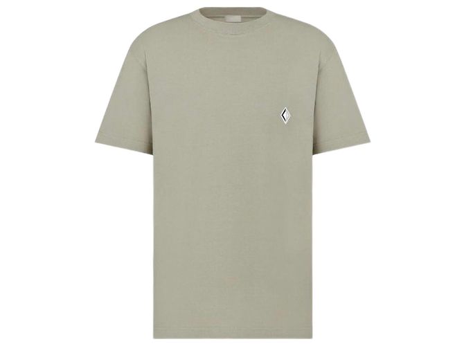 Dior oversized CD diamond t-shirt S Beige