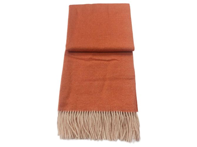 Autre Marque ALEXANDRE TURPAULT Manta Nomade de baby alpaca naranja