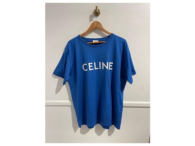 Céline CELINE Tops T.International L Algodón Azul