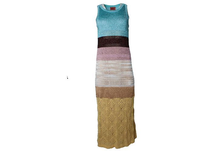 Missoni, Robe maxi en crochet avec lurex Multicolore