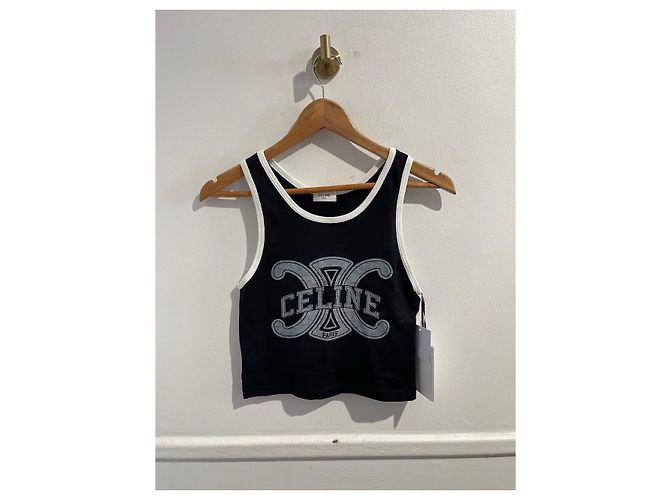 Céline CELINE Tops T.International S Cotone Nero