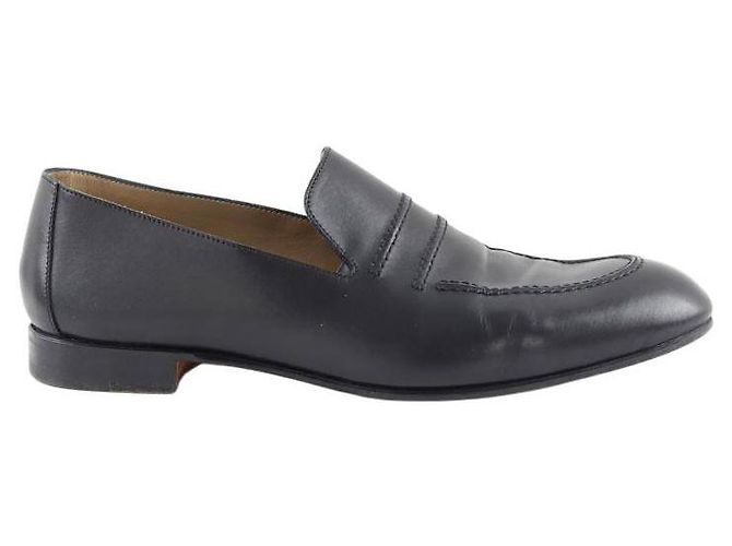 Hermès Mocassini in pelle nera Nero