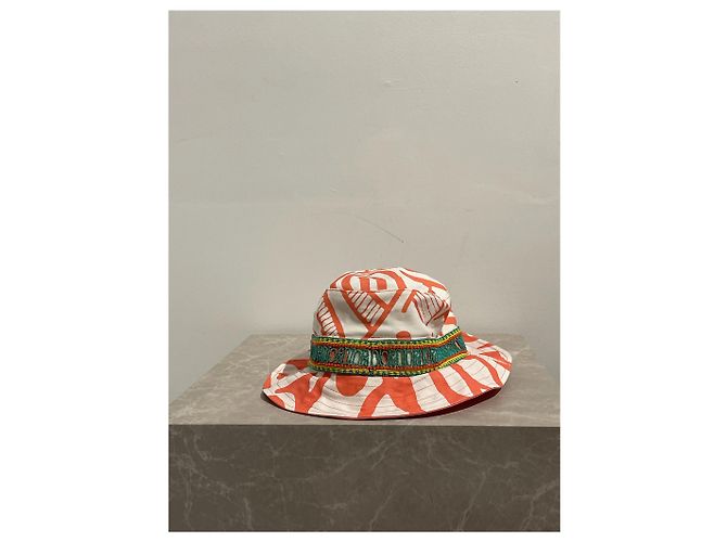 Sombrero Bob Dior estampado NUEVO Naranja