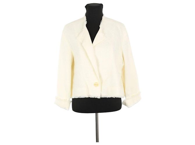 Sonia Rykiel Weiße Leinenjacke