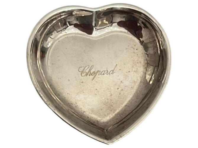 Chopard Heart Shaped Jewelry Box Silver Metal