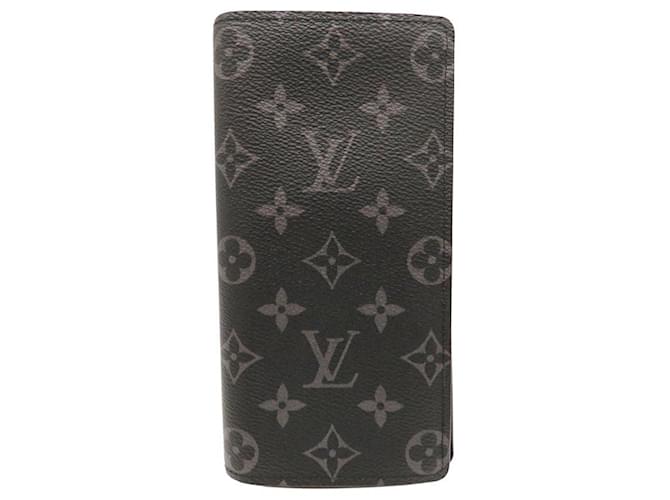 Louis Vuitton Monogram Portefeuille Brazza Wallet Blue Cloth  ref.2142614