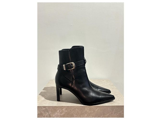 Céline CELINE Ankle boots T.EU 37 Leather Black