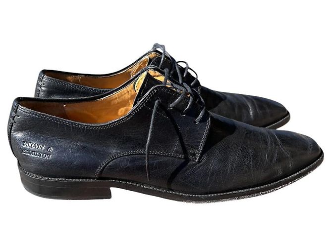 Melvin & Hamilton Alex scarpe stringate in pelle nere taglia 44 Nero