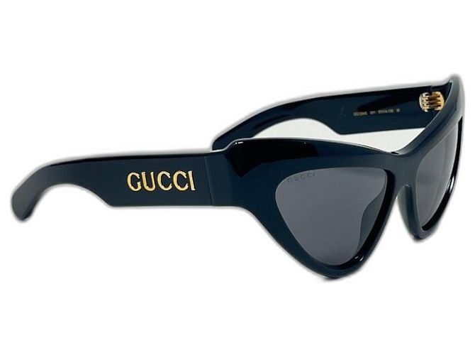 Gafas de sol Gucci modelo ojo de gato negras de acetato Negro