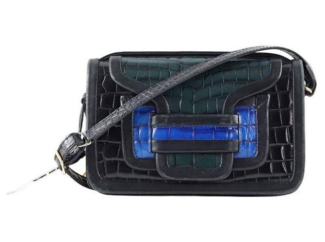 Pierre Hardy Bolsa de ombro de couro preto