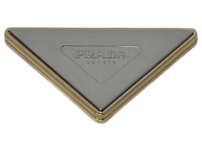 Miroir double Prada doré métal