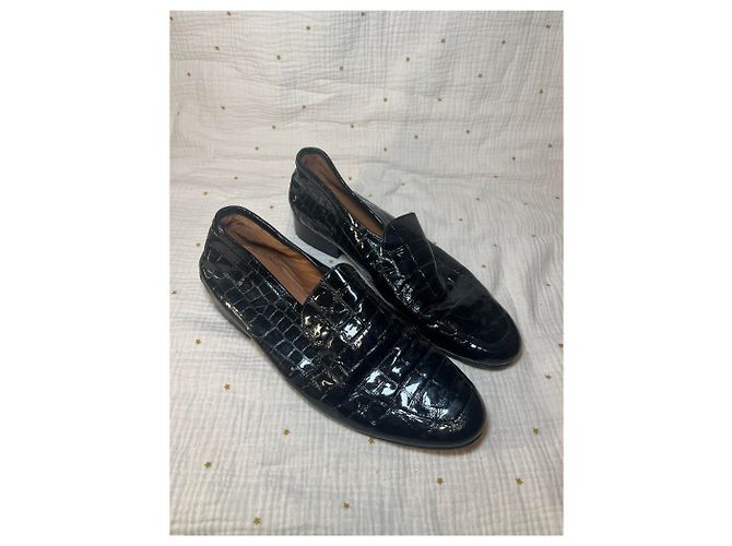 Mocassins noirs vernis - Anne Thomas - 41