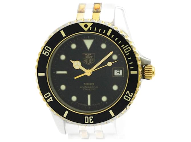 TAG HEUER 1000 Professional Gold Plated Steel Watch 980.020  ref.2144553
