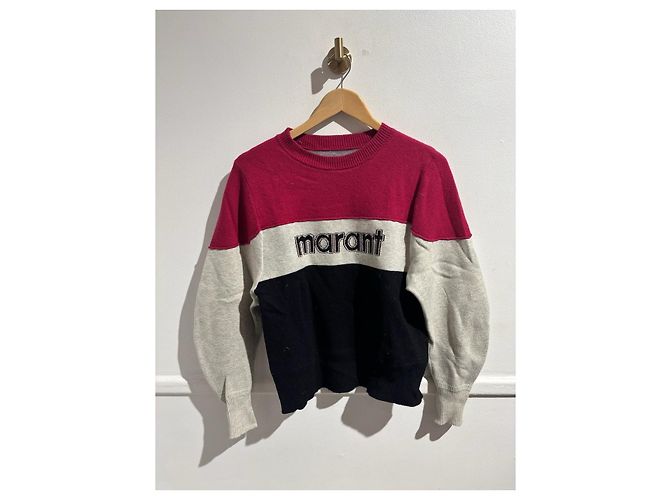 ISABEL MARANT ETOILE Malha T.International M Algodão Vermelho