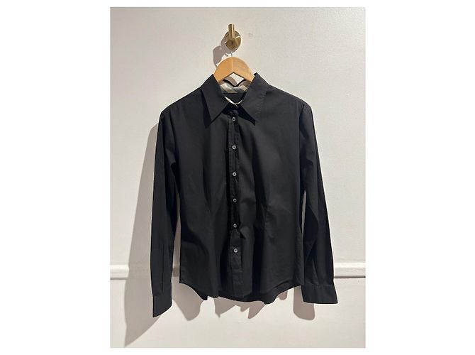 BURBERRY Tops T.Internacional M Algodón Negro