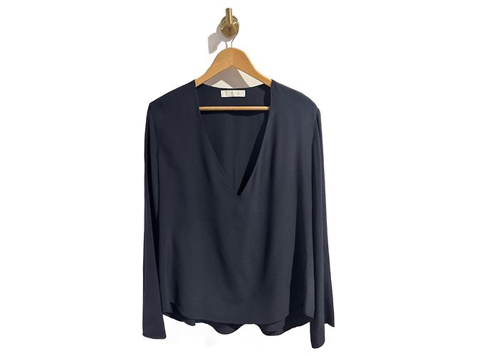 Chloé CHLOE Top T.FR 42 Seta Blu