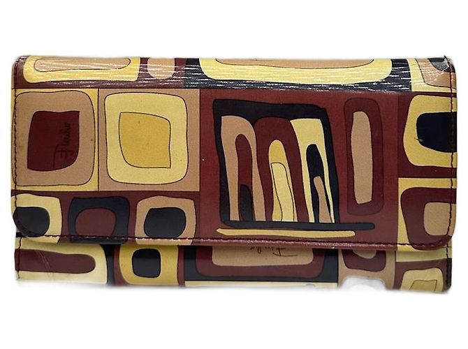 Vintage Emilio Pucci Leather Wallet Purple