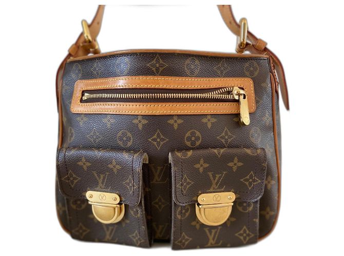 Louis Vuitton Hudson GM Bolsa Monogram Canvas Marrom