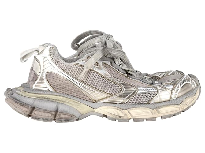  Balenciaga 3XL Distressed Sneakers in Beige Polyurethane Plastic  ref.2144931
