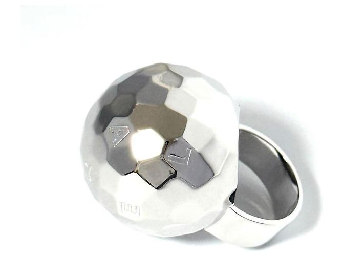 Anello Mirror Ball da donna di Chanel in argento