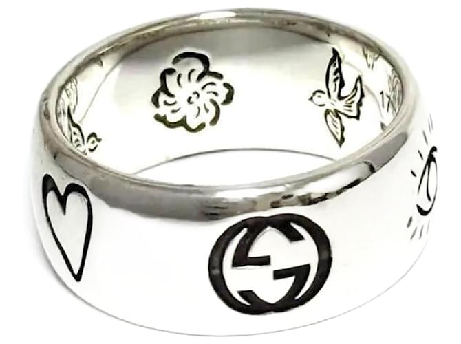 Gucci Men's Blind for Love Ring Silver  ref.2145543