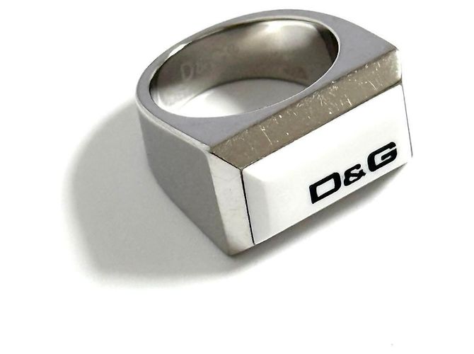 Anello sigillo con logo Dolce & Gabbana per uomo