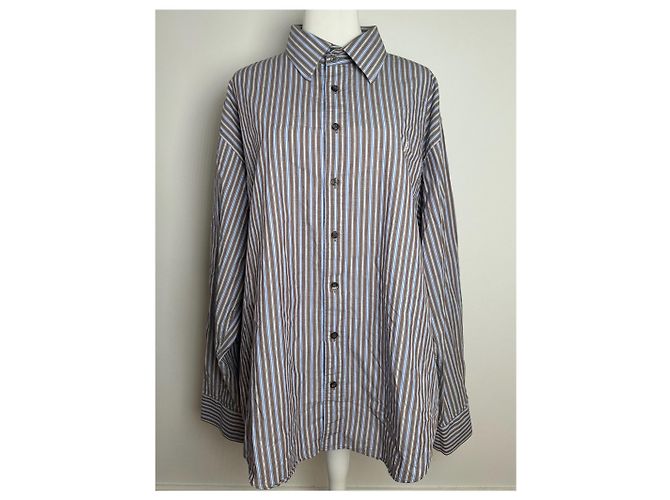 Vintage Yves Saint Laurent gestreifte Hemd Mehrfarben