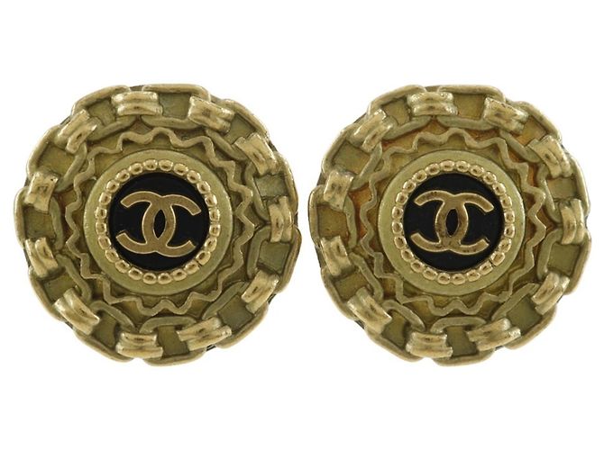Orecchini Clip Coco Mark di Chanel D'oro