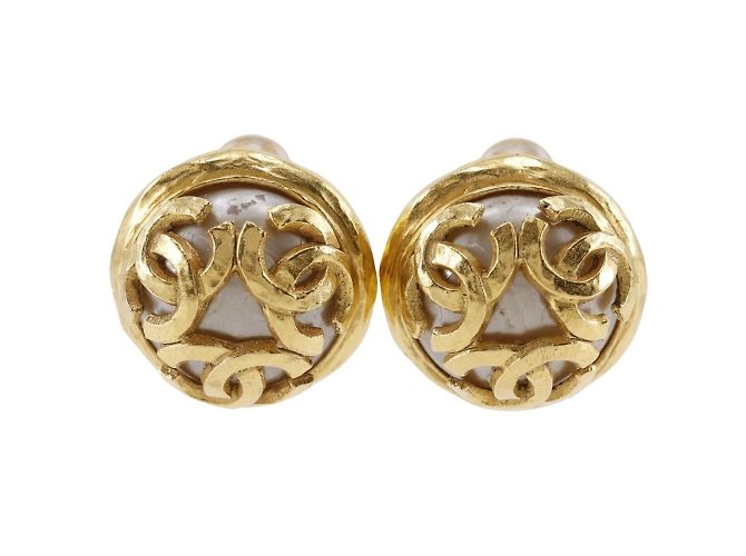 Orecchini Clip Triple COCO di Chanel D'oro