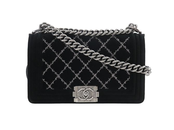 Borsa a Spalla Chanel Boy Chanel 25 Nero