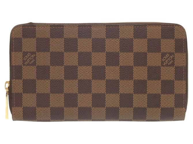 Louis Vuitton Zippy Organizer Damier Long Wallet Brown Damier ebene Cloth  ref.2146456
