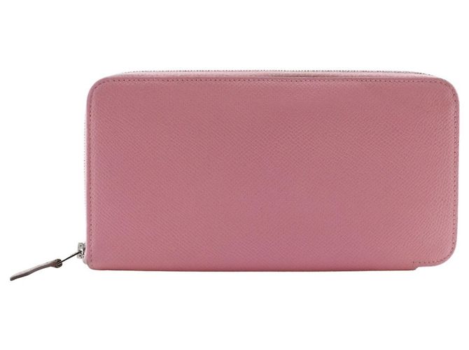 Carteira de seda Azap Long da Hermès Rosa